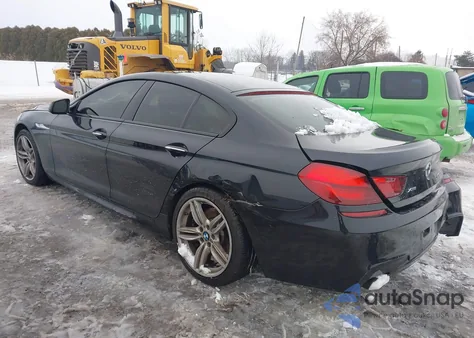 2015 BMW 650I Gran Coupe xDrive из США, поврежденный, VIN WBA6B4C58FD761568